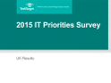 IT priorities 2015 - UK 